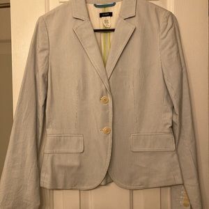 J. Crew seersucker blazer